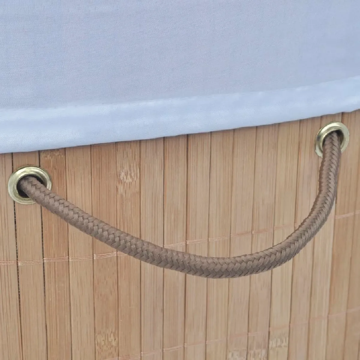 Panier à linge vidaXL - Ovale bambou naturel