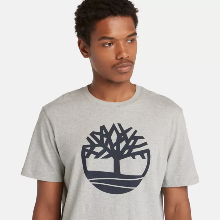T-shirt Kennebec River Tree à logo pour homme en gris