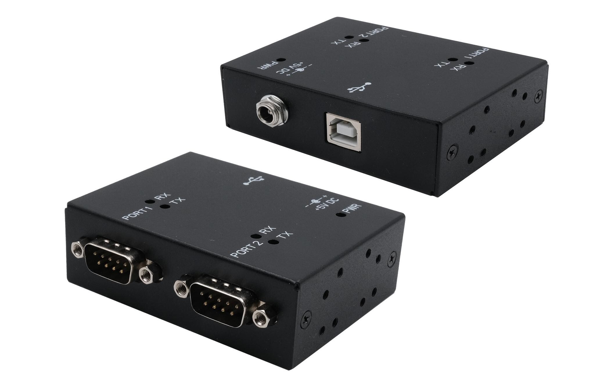 Schnittstellenkonverter EX-13072HM2-Port USB-zu-Serial-Adapterkabel (9 Pin RS-232)