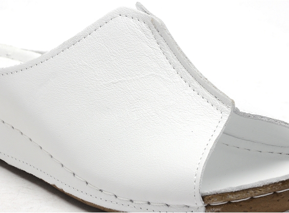 Andrea conti mules et sabots plats femme 0027423 blanc