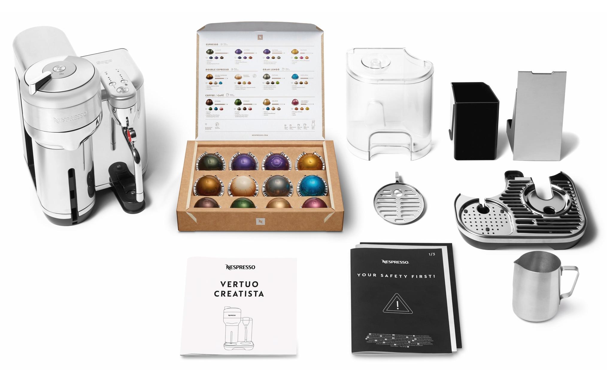 Kaffeemaschine Nespresso Vertuo Creatista Brushed Steel<br>Nespresso-Kaffeemaschine