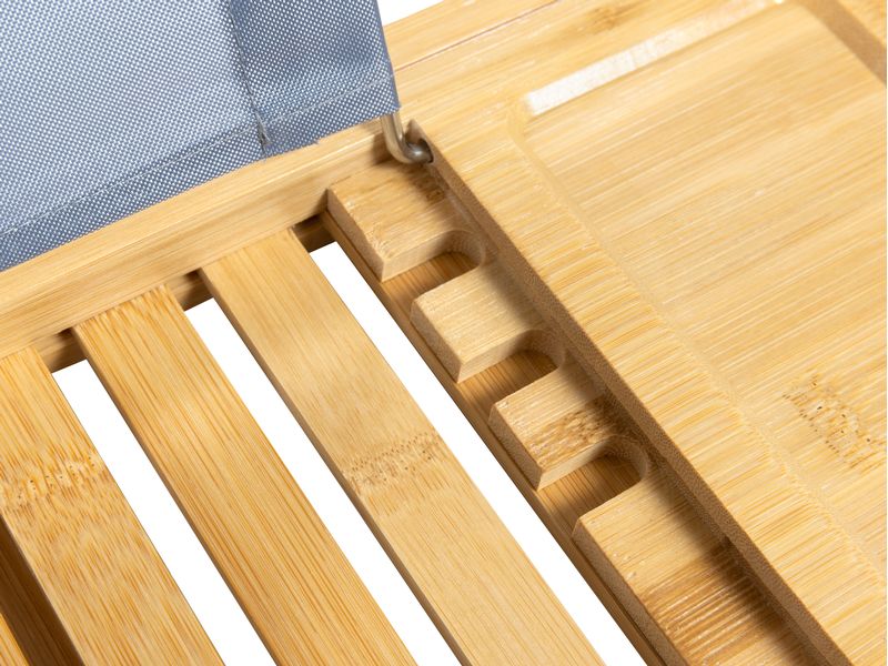 COCON Badewannenablage Braun, Bambus Verstellbarer Bad-Utensilienhalter