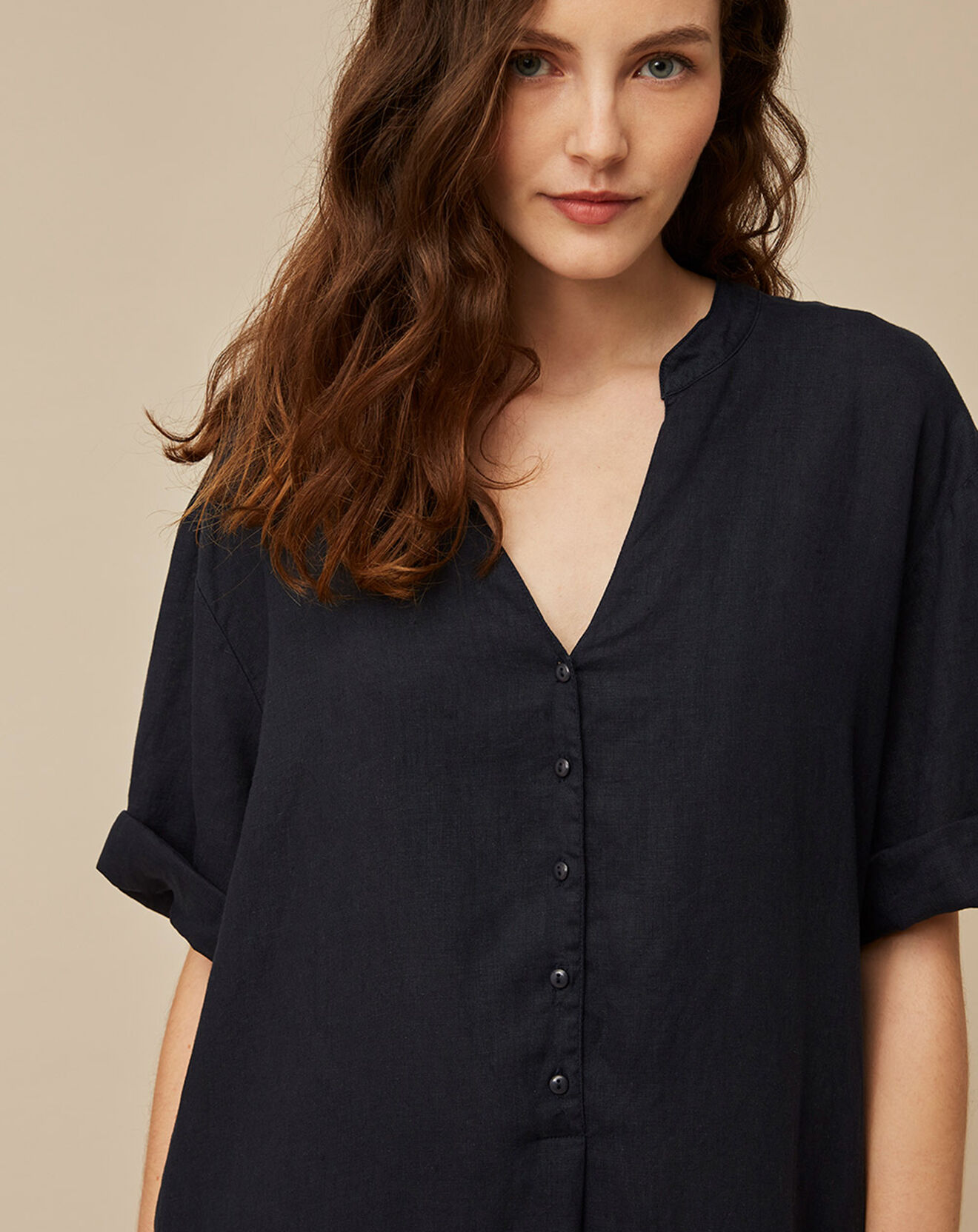 Harris Wilson Robe 100% Lin Carene fumée