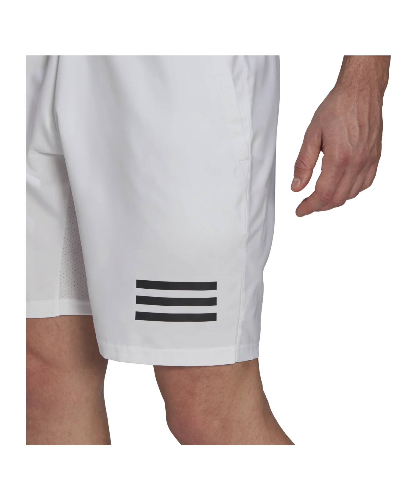 adidas 3 Stripes Tennis Short Weiss Schwarz