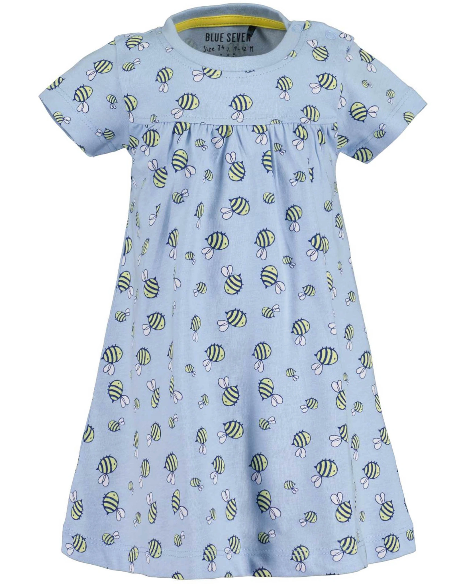 Shirtkleid BUSY BEE AOP in hellblau
