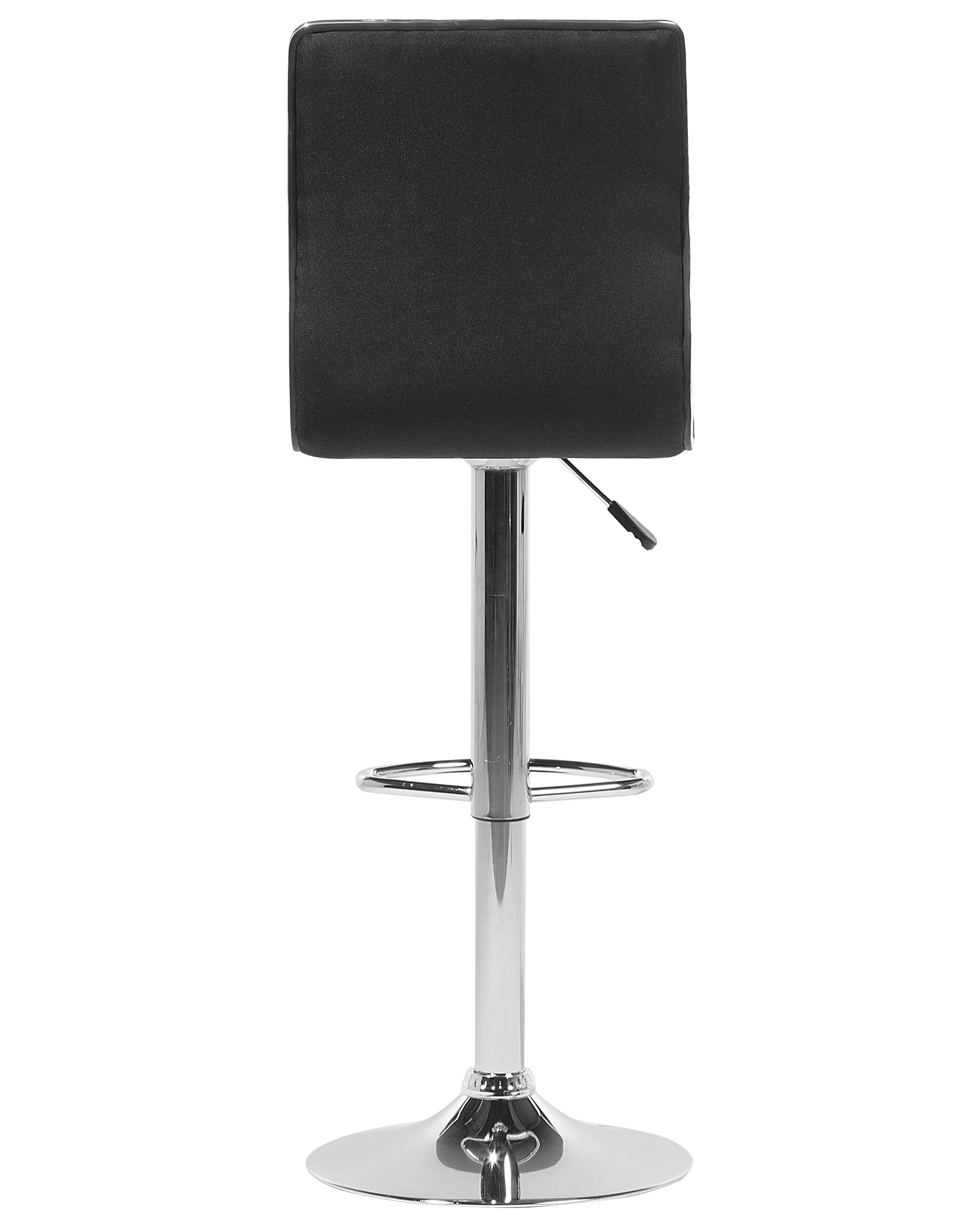 Set van 2 barstoelen LUCERNE draaibaar Zwart