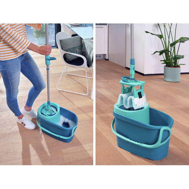 Leifheit Clean Twist M vloerwisser Ergo - dweil set compleet - 33 cm
