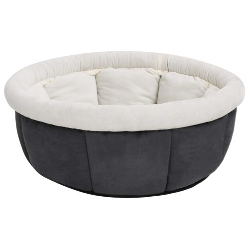Cama redonda cinza para cães Vidaxl