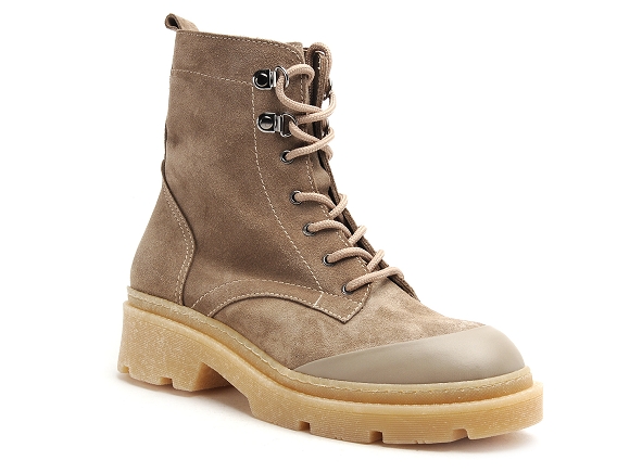 Mamzelle boots bottine plates femme gatine marron