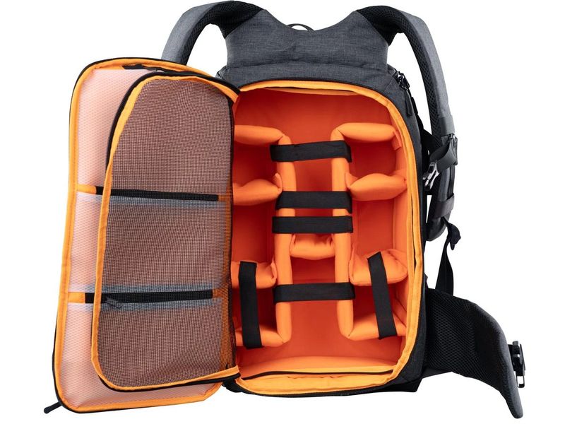 Dörr Fotorucksack Prag Pro Grau Rucksack mit Platz für DSLR und Zubehör