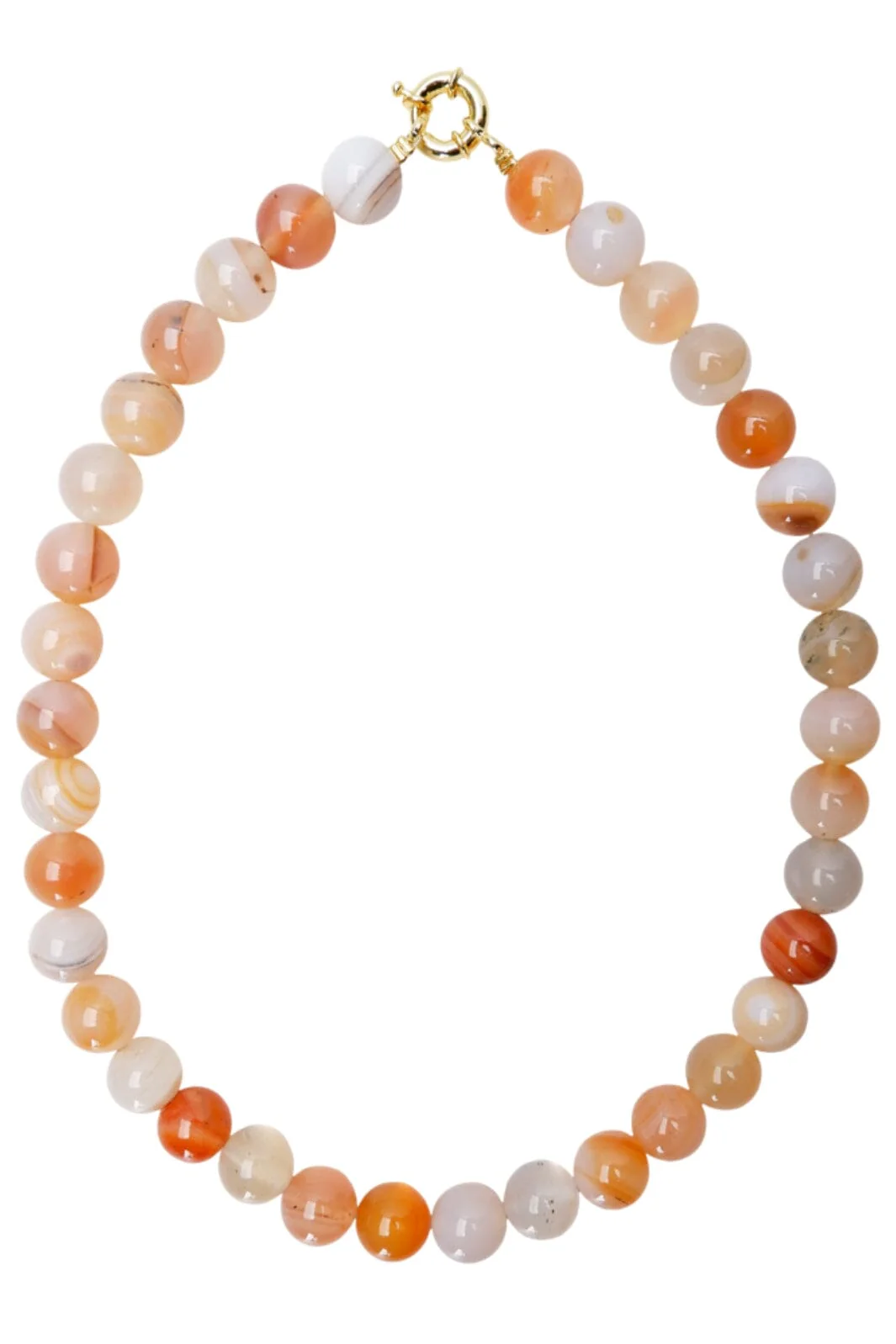 Black Colour Bcezra Necklace orange