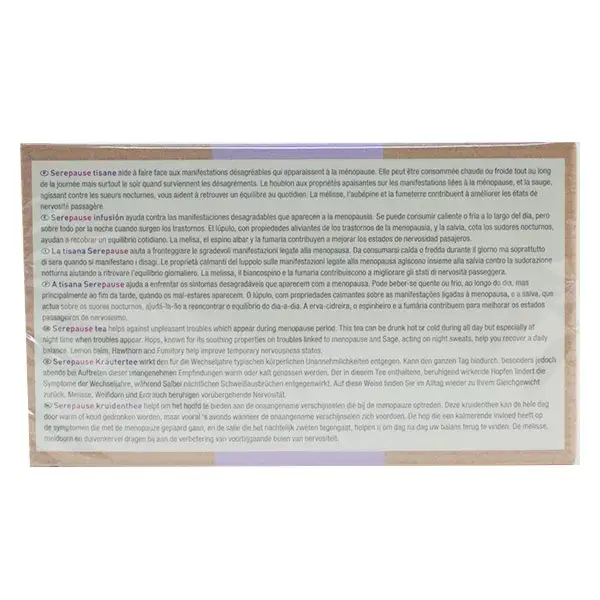 Inebios Serepause Tisane Bio 20 saquetas