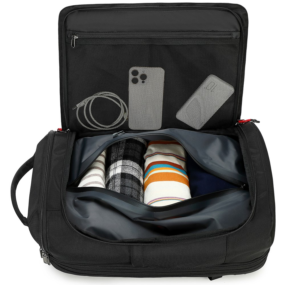 (49x34cm) 35L Wasserdichter Reise Rucksack Vakuum Handgepäck Tasche mit Kompressions System / Laptop Fach bis 17.3
