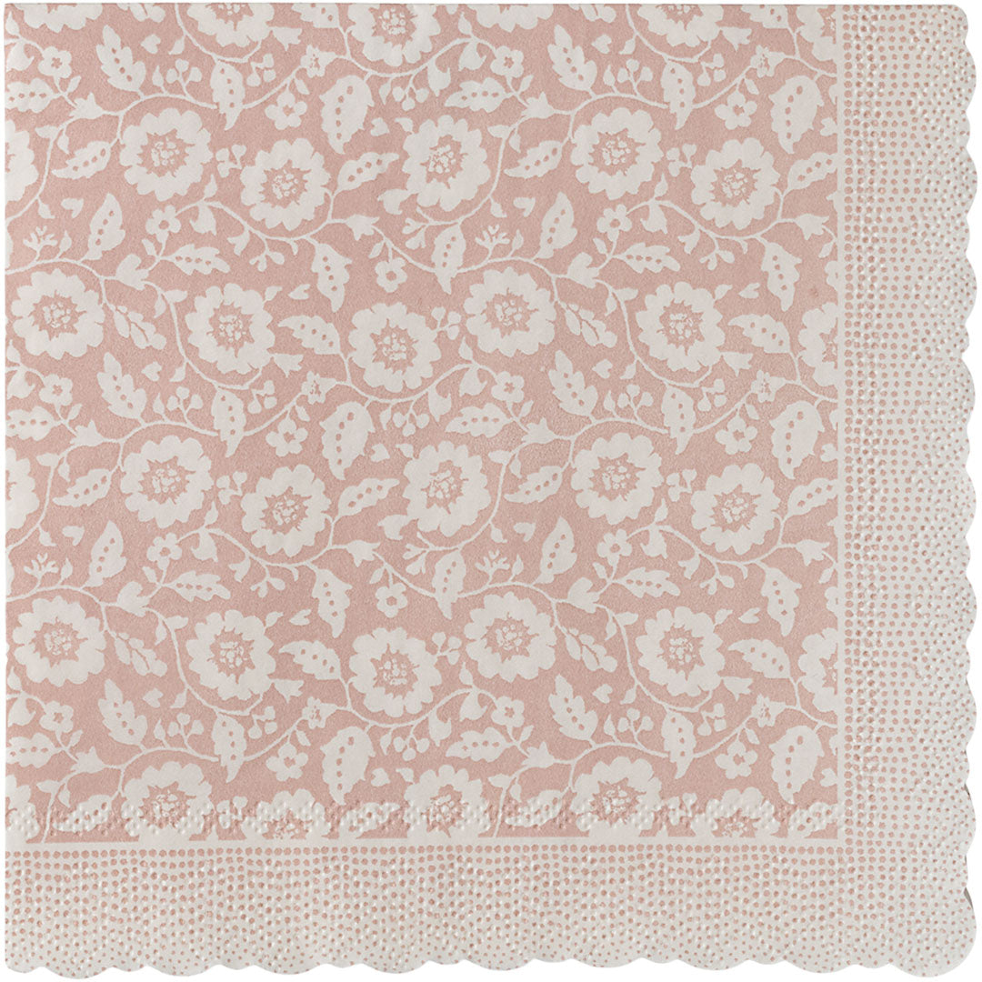 Maileg servetten bloemen - powder - 20st