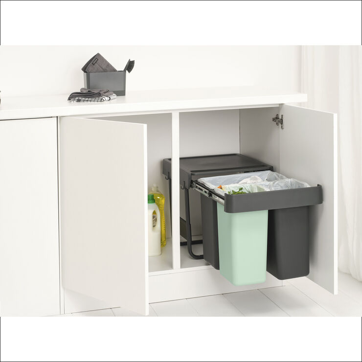 Brabantia Sort&Go Indbygningsmodul, 10  10  2 Dark grey