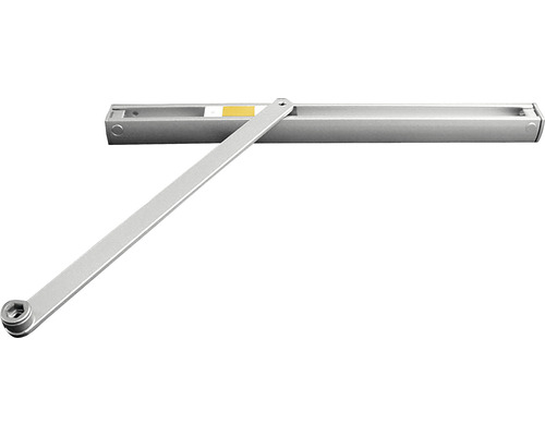 Geze T-STOP glijrail, tegenoverliggende scharnierzijde, voor deursluiters TS 3000/5000, zilver
