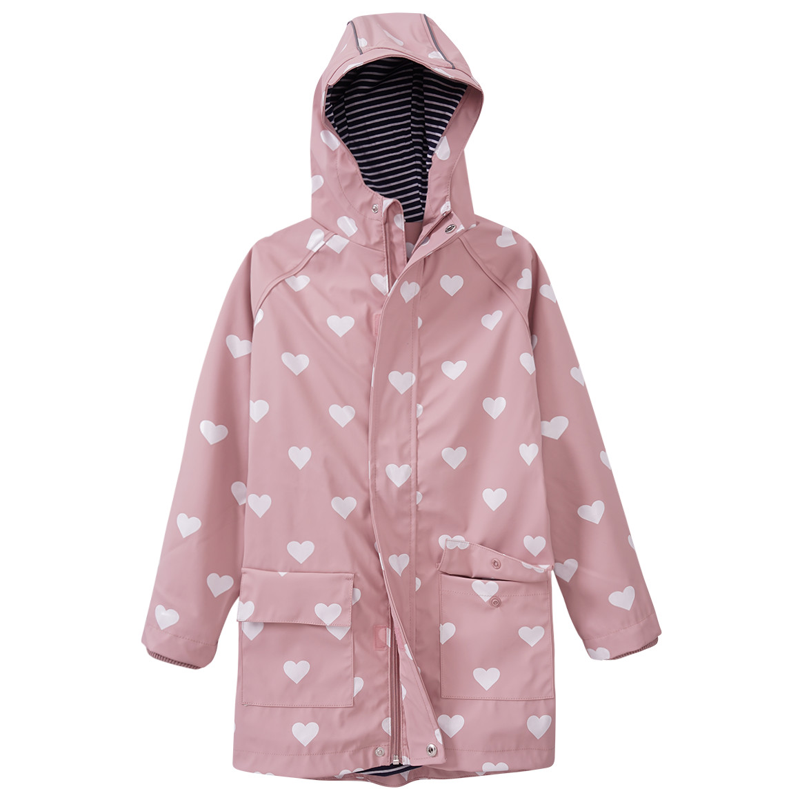 Yigga Mädchen Regenjacke mit Beschichtung rosa