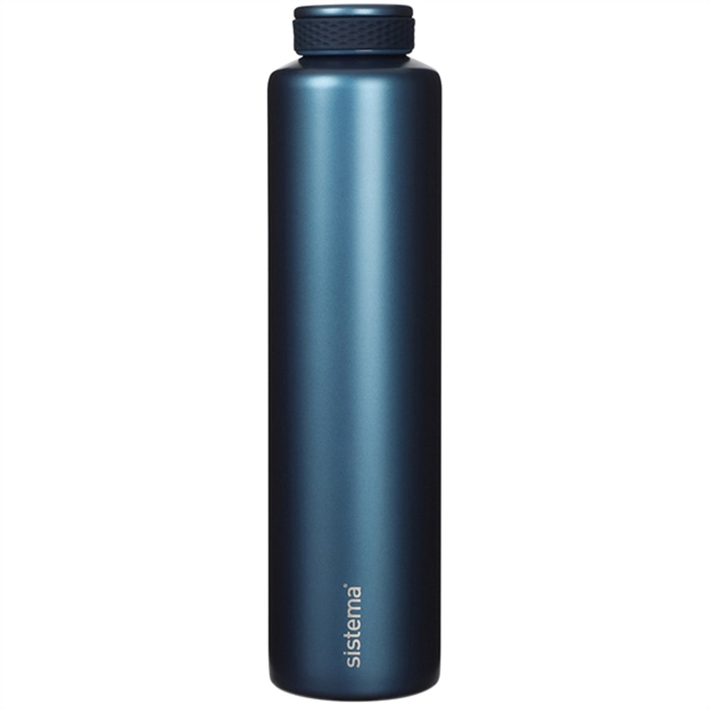 Køb Sistema Stainless Steel Drikkedunk 600 ml Blå