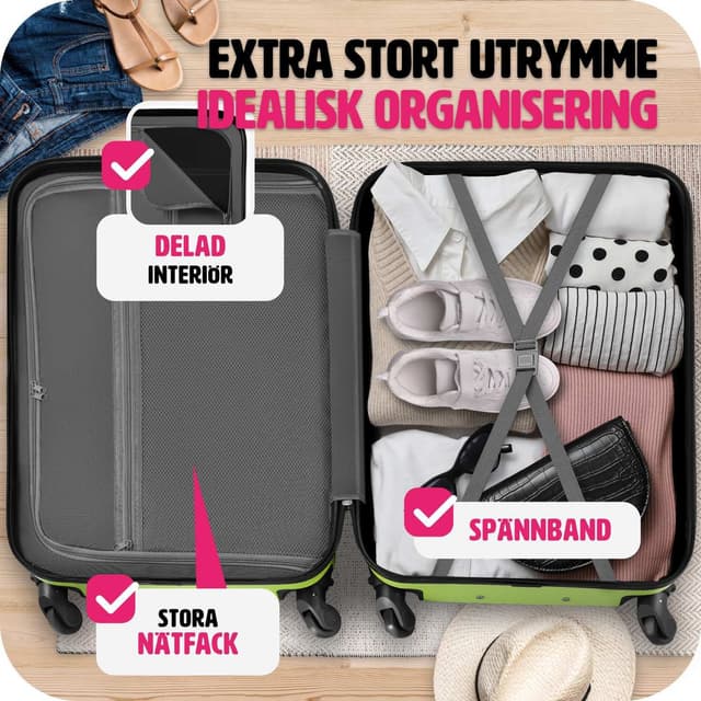 Kufferter, sæt med 4 dele