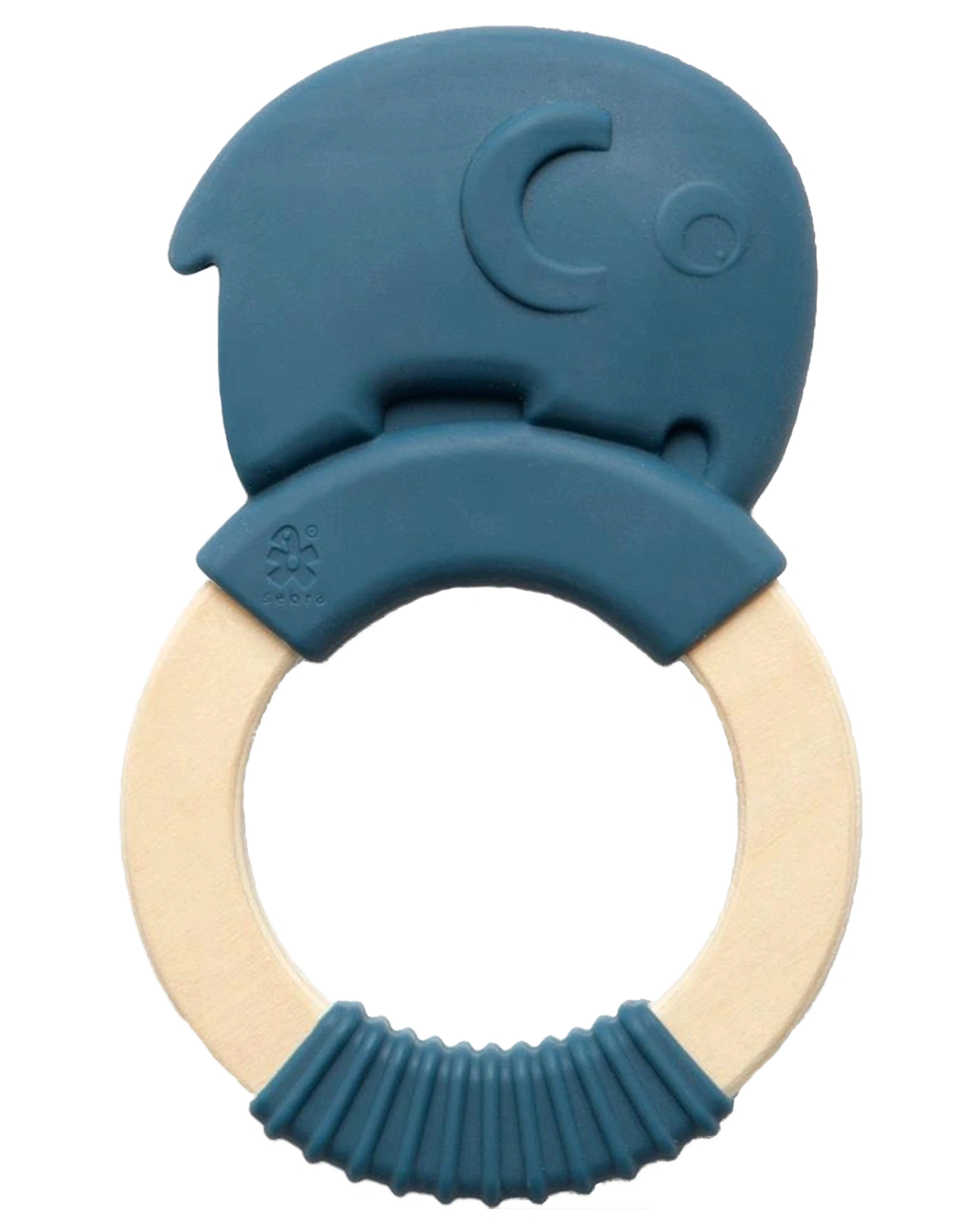 Silikon-Beißring ELEFANT in nordic blue