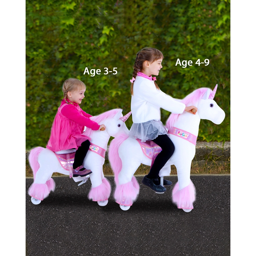 PonyCycle® Pink Unicorn mit Bremse - groß