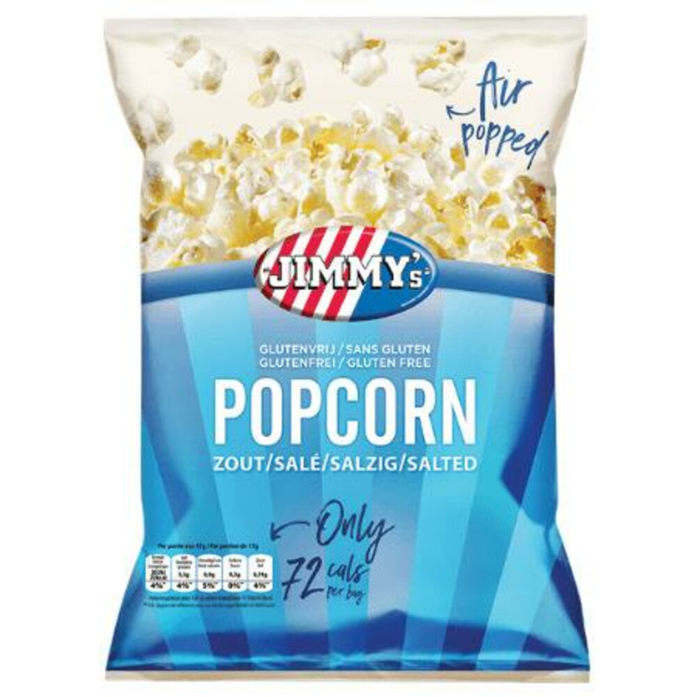 Jimmy's Popcorn Minibag Zout21 x 17 gr