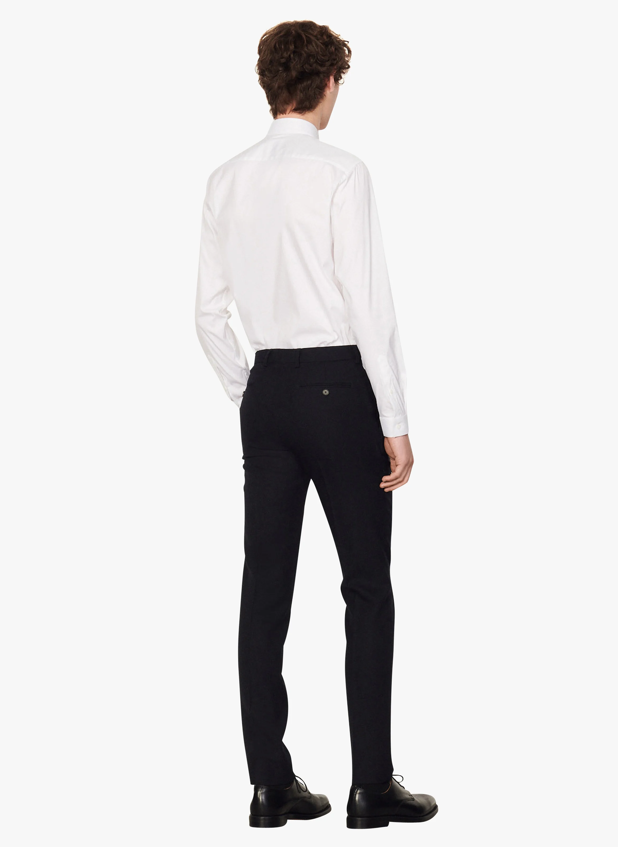 Pantalon de costume en laine | Bleu