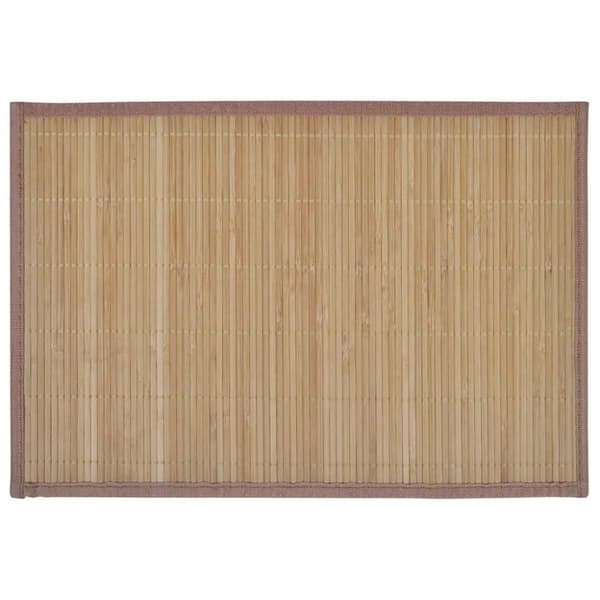 vidaXL 6 Bambus kuvertbrikker 30 x 45 cm, brun