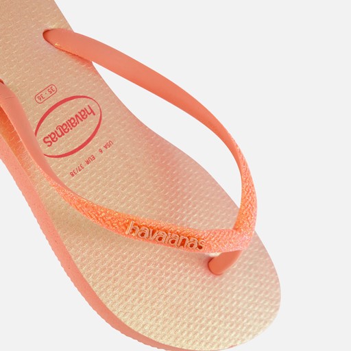 Havaianas Slim Glitter Neon Slippers roze