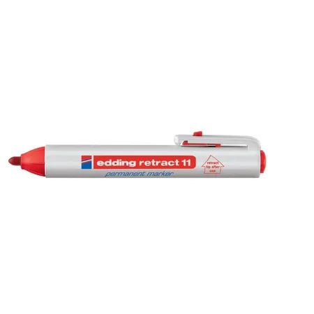 edding 11 Retract Marker, 1.5-3mm, rot