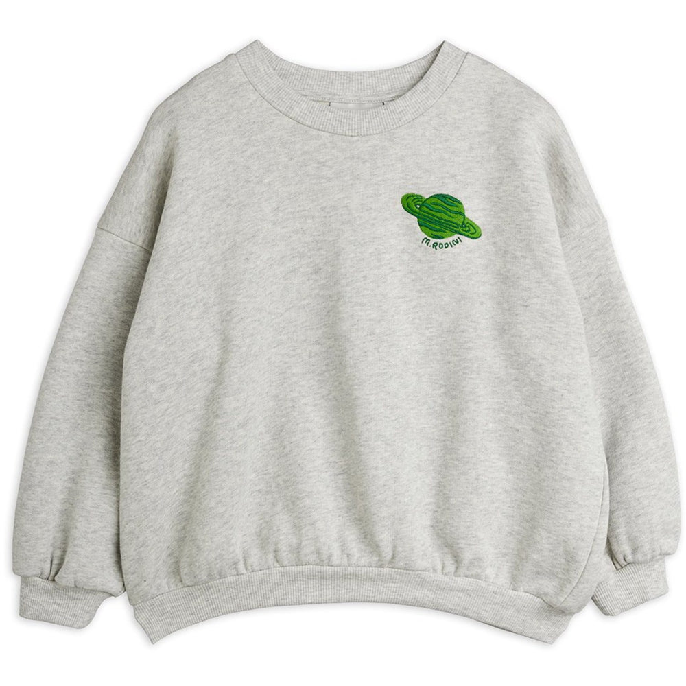 Køb Mini Rodini Grey Melange Planet Emb Sweatshirt