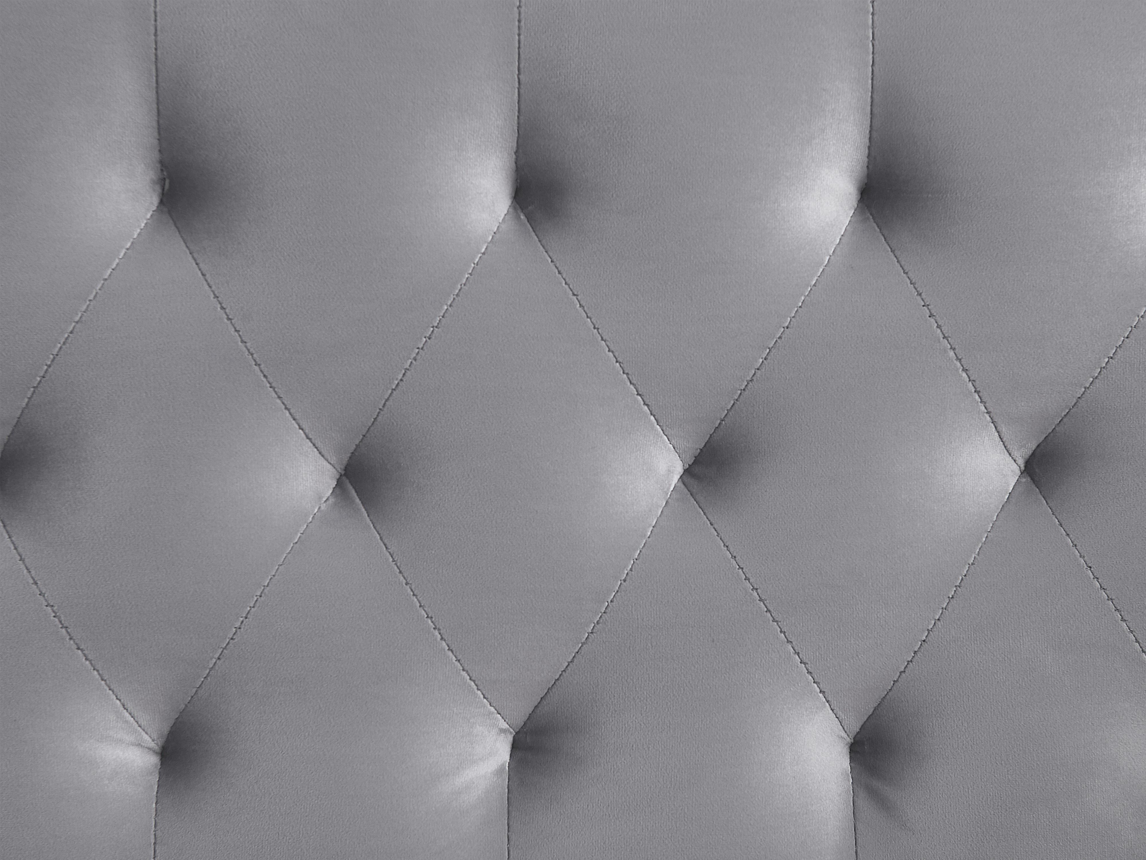 Onderschuifbed Fluweel MONTARGIS 90 x 200 cm Lichtgrijs