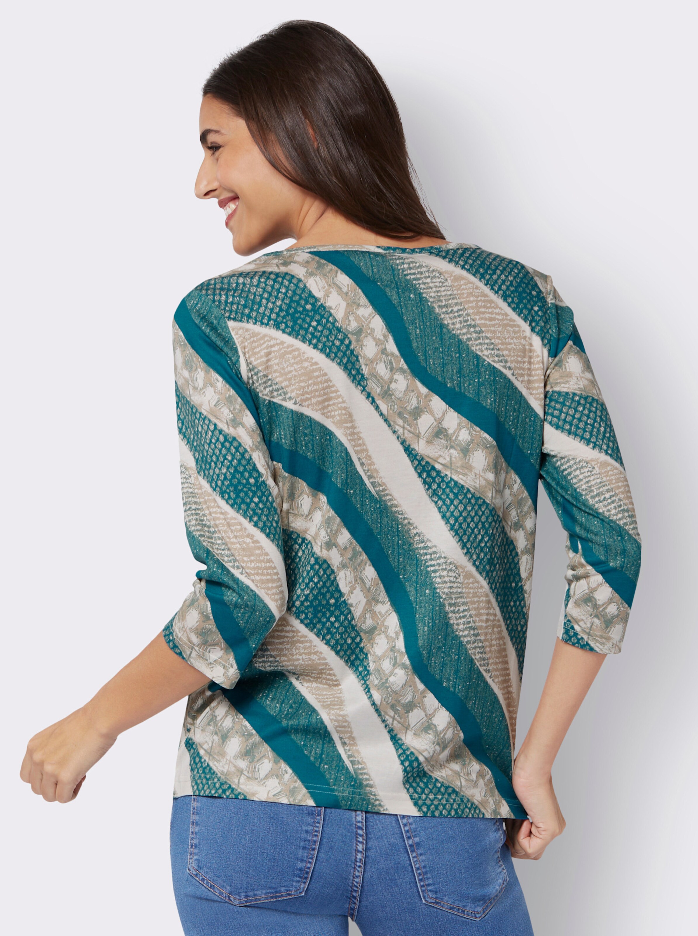 34-Arm-Shirt aus reiner Viskose