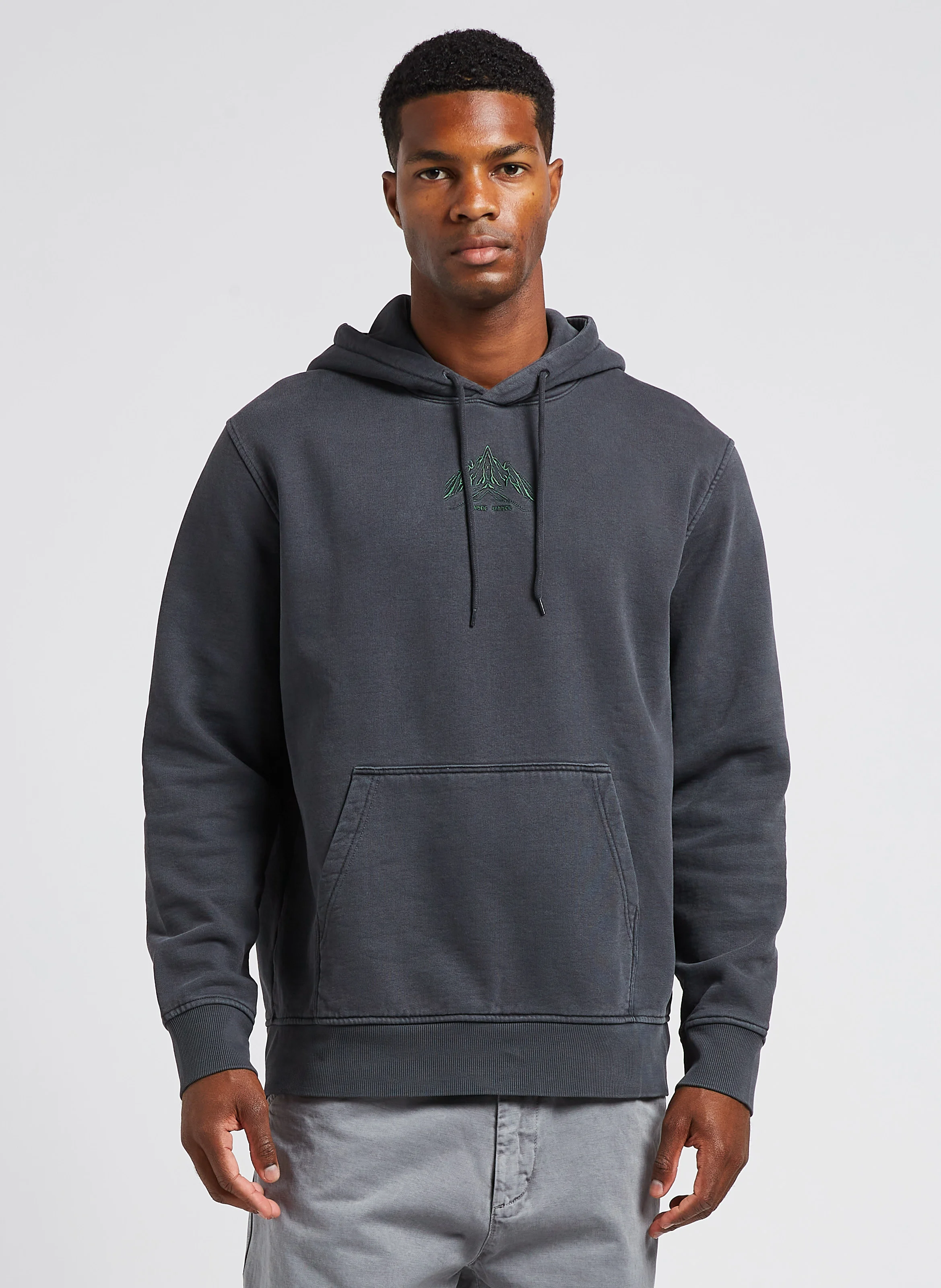 FUTURE - Sweat à capuche en coton bio mélangé| Noir