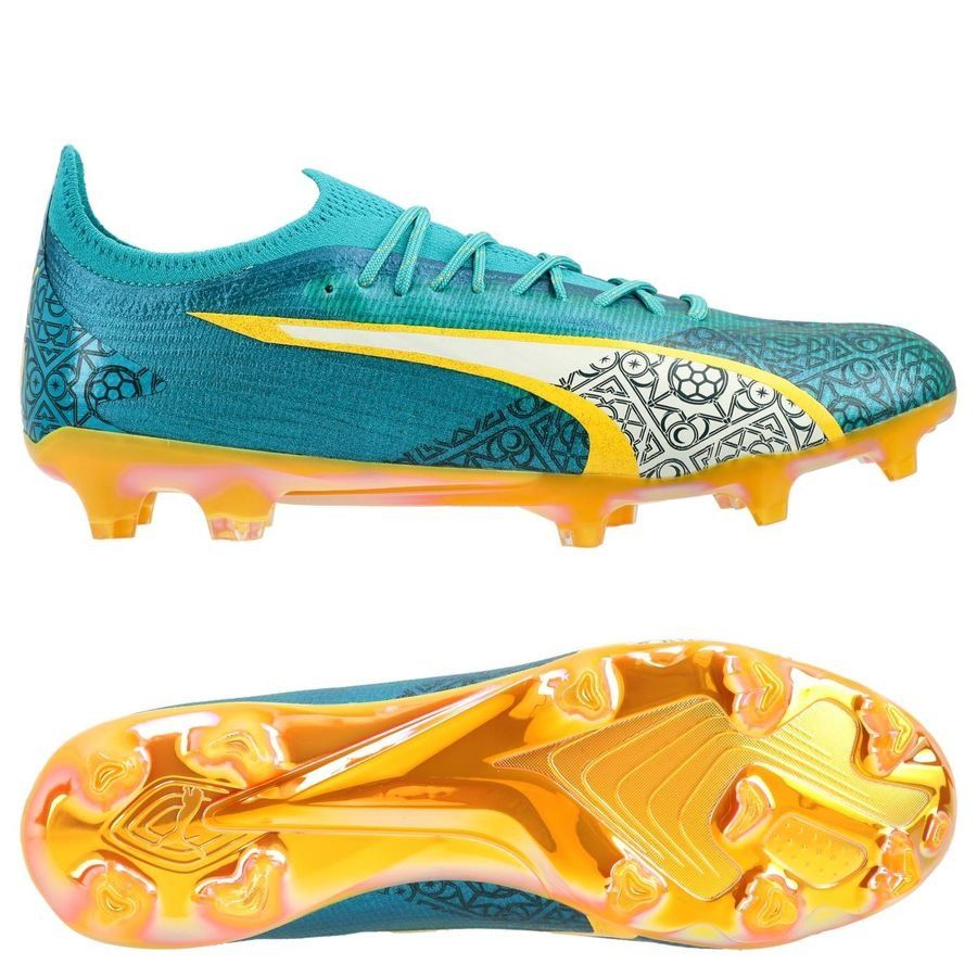 PUMA X Unisport Ultra Ultimate FG/AG Dream Factory - Deep Aqua/Alpine Snow/Tangerine ÉDITION LIMITÉE