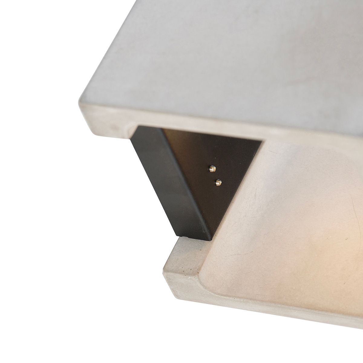 Landelijke vierkante wandlamp beton - Alban