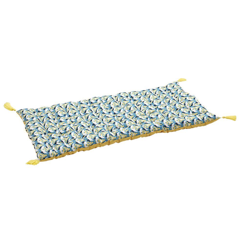 Matelas de sol imprimé avec pompons 120x60cm