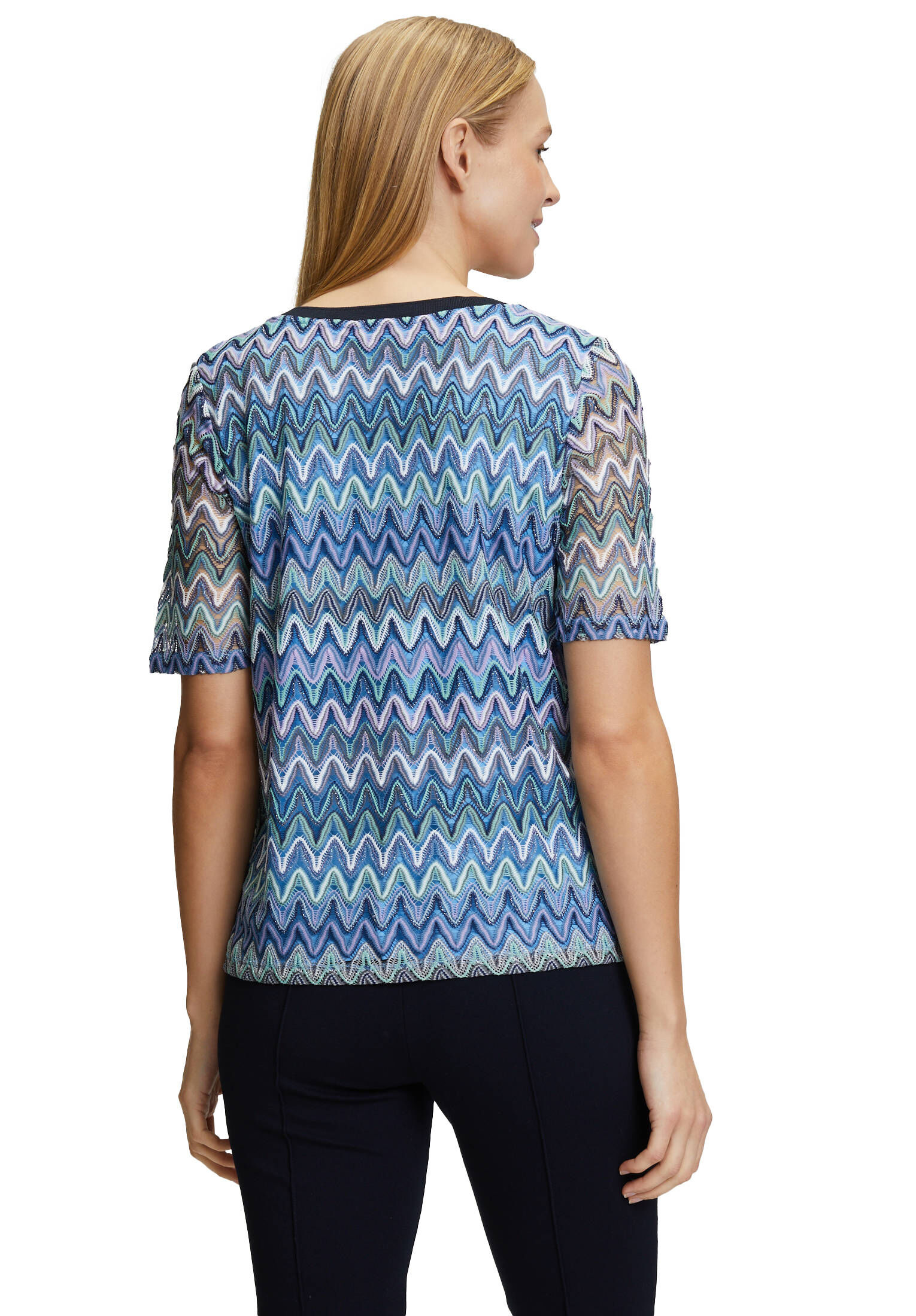Betty Barclay| Damen Spitzenshirt mit Rippbündchen