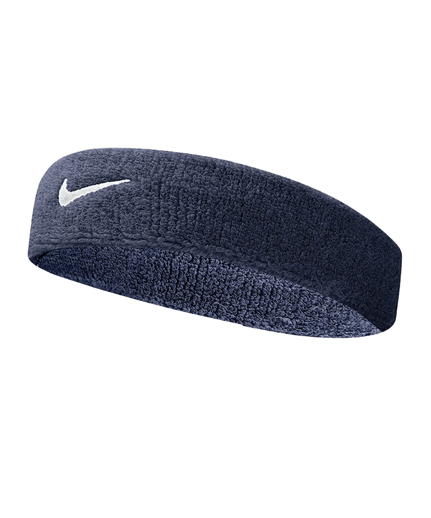 Nike Swoosh Stirnband Blau Weiss F416