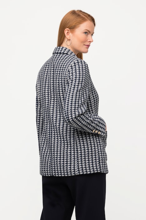 Blazer, leicht tailliert, Reverskragen, Bouclé
