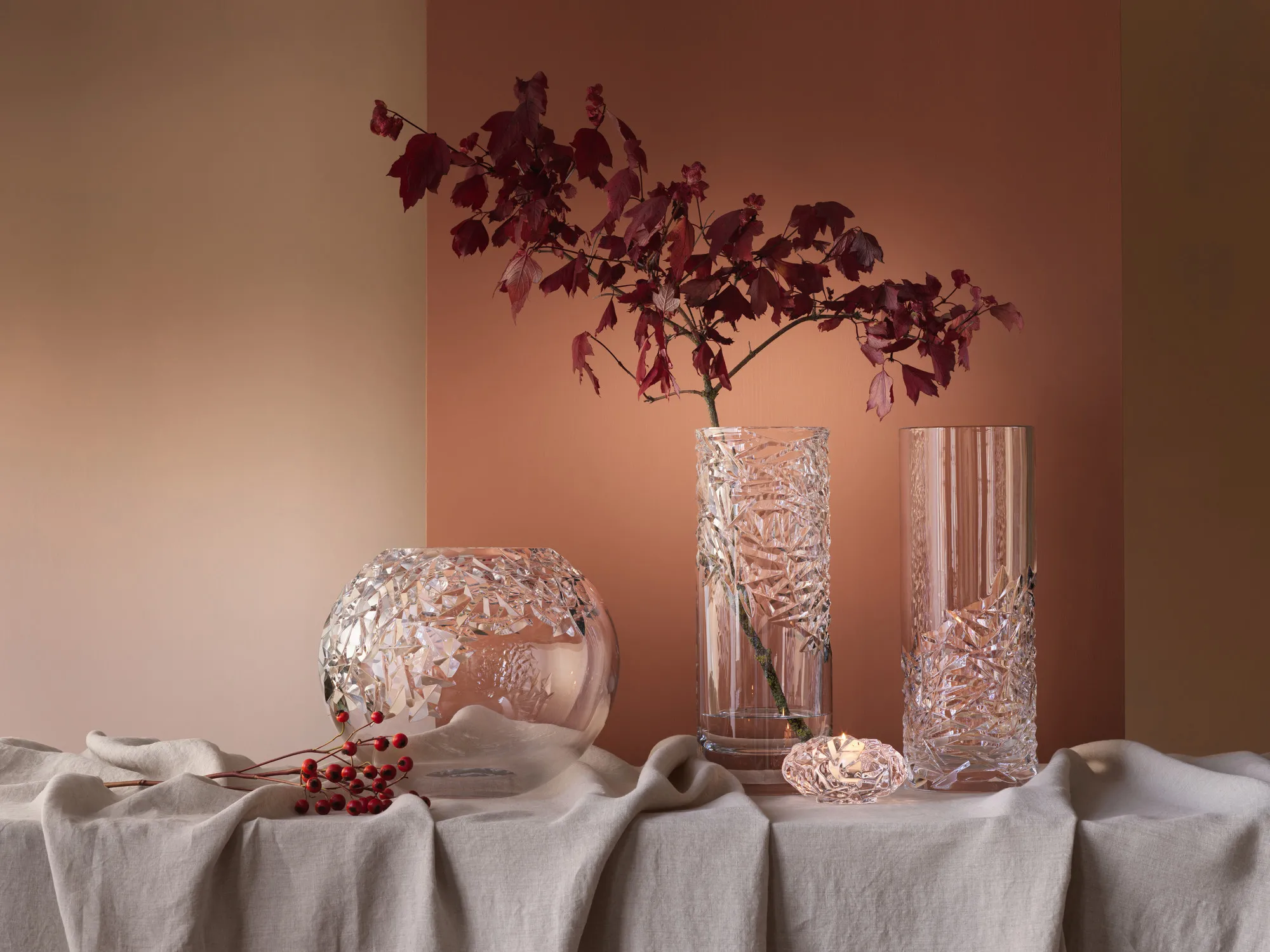 Orrefors Carat Lower Cut Vase