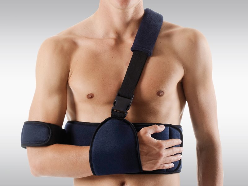 Omnimed Ortho Omo Deluxe Schulterfixation blau 1 Stk