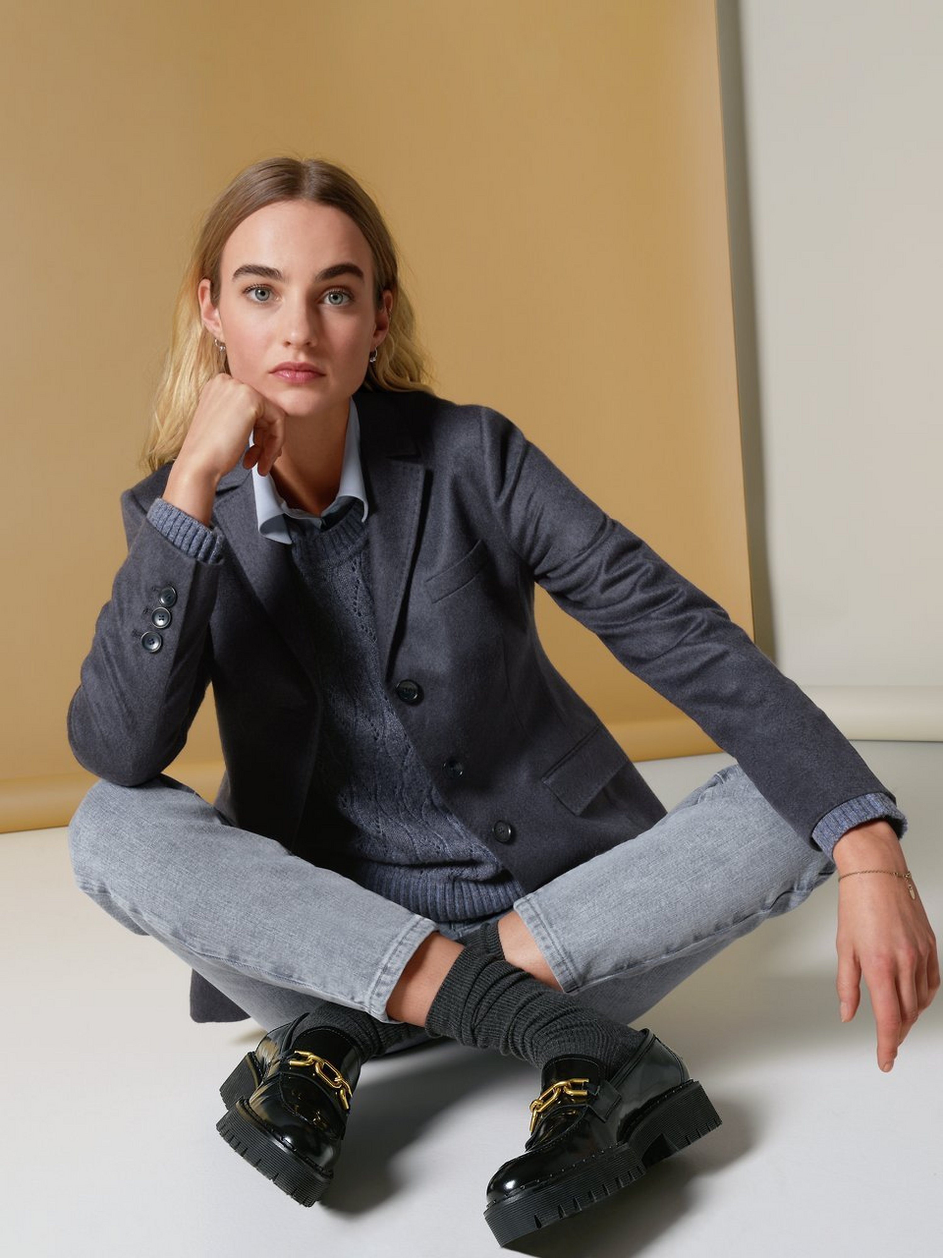 Blazer mit Kaschmir