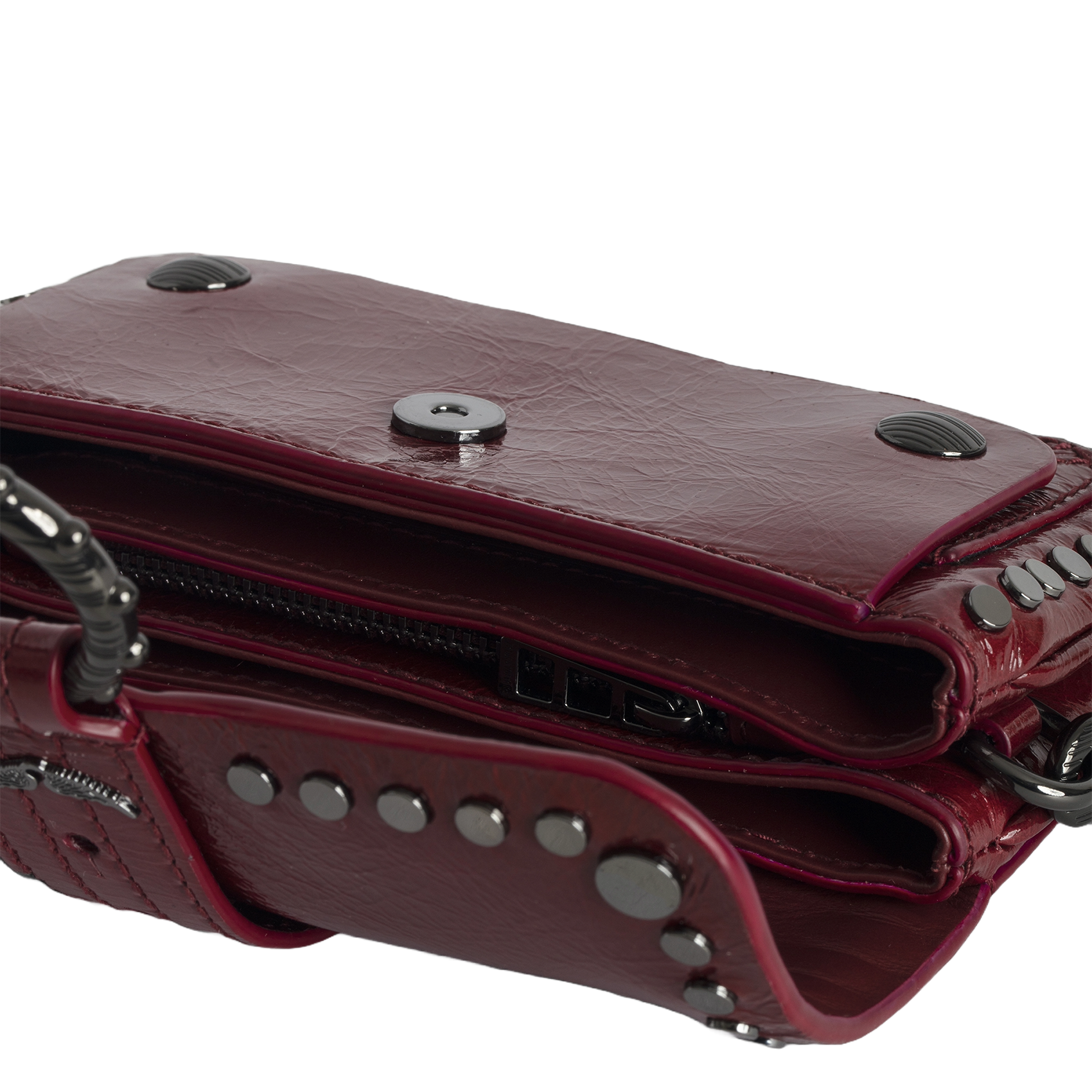 KATE WALLET - Sac en cuir | Rouge