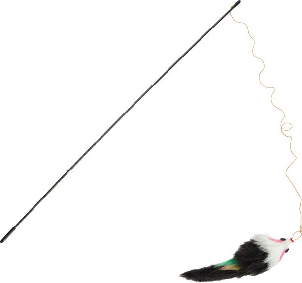 Beeztees kattenspeelgoed hengel muis multi 45 cm