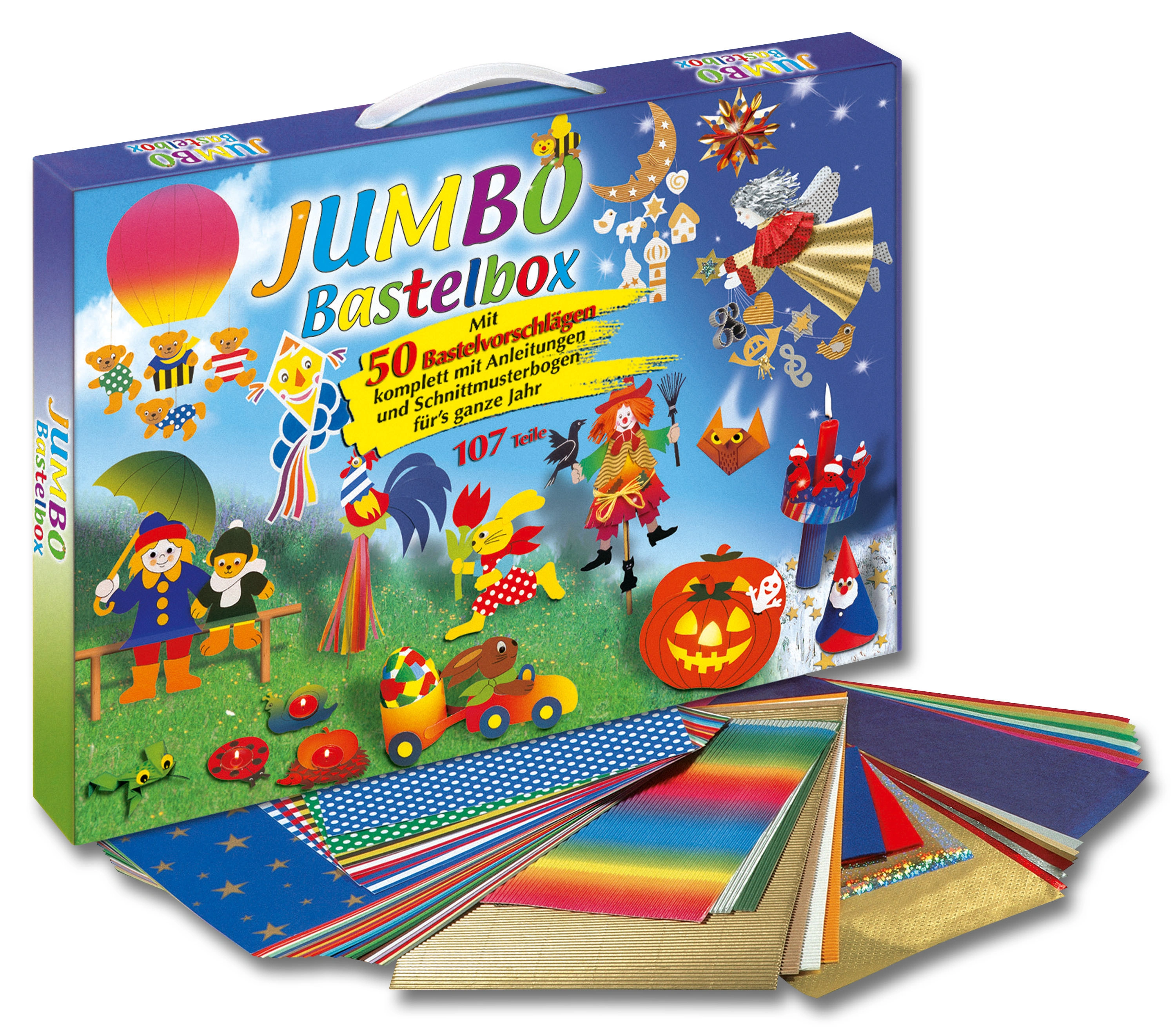 folia Jumbo-Bastelbox, 107-teilig