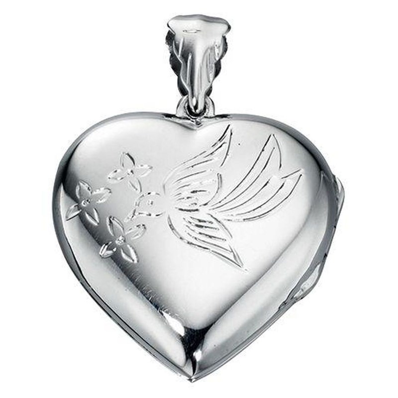 Collier pendentif photo coeur et sa Chaine de 51 cm en argent 925/1000