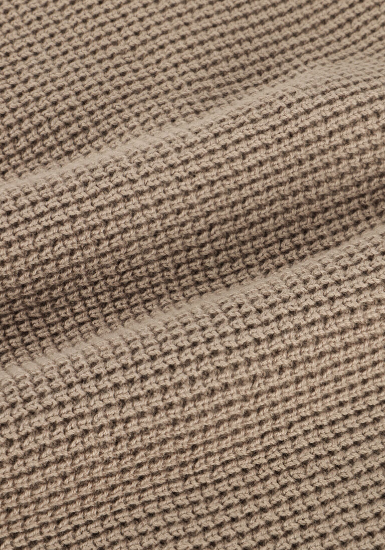 CALVIN KLEIN taupe calvin klein sweater monologo badge sweater
