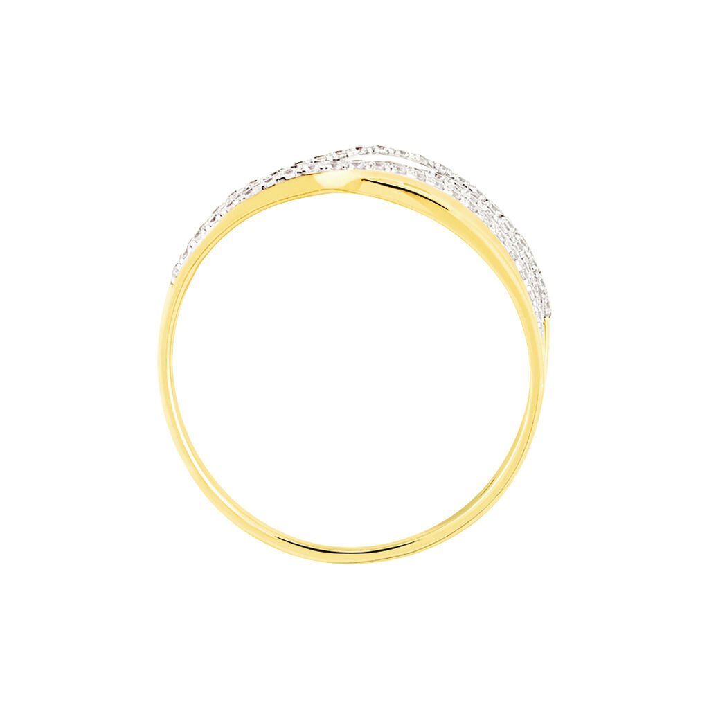 Bague Nahomi Or Jaune Oxyde De Zirconium