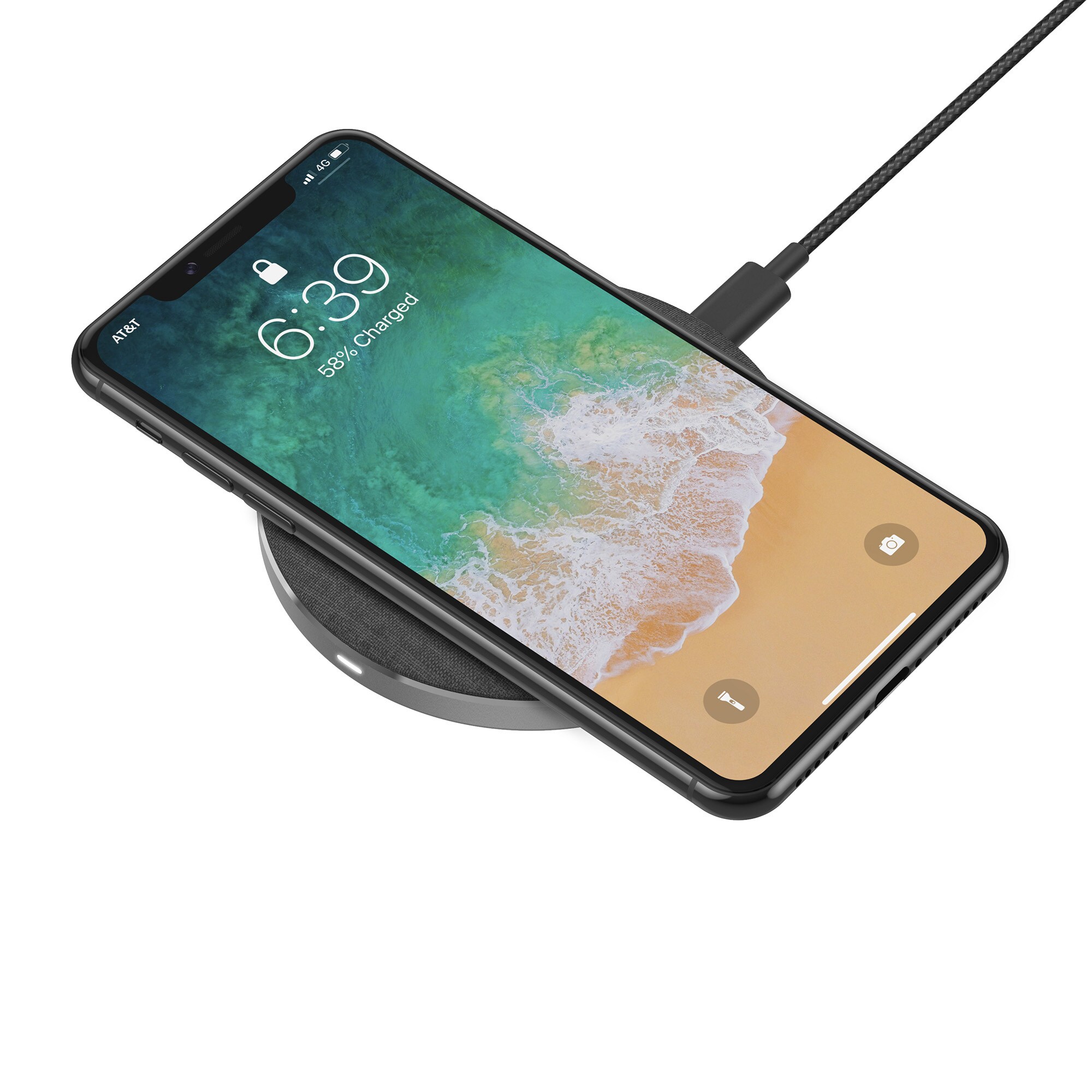 Xlayer WIRELESS Ladegerät Wireless Pad 15W Single Qi-zertifiziert Space Grey
